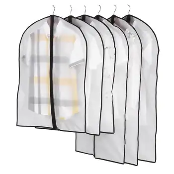 

Clothing Dust Cover Household Coat Transparent Waterproof Suit Cover Storage Clothes Dust Cover Hanging Bag Suit Household Bag