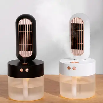 

3-in-1 Mini Portable USB Rechargeable Air Cooling Fan Water Spraying Humidifier