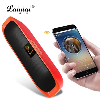 

Laiyiqi Bluetooth speaker LED Display screen portable radio FM stereo Amplifier boombox altavoz portatil caixa de som portatil