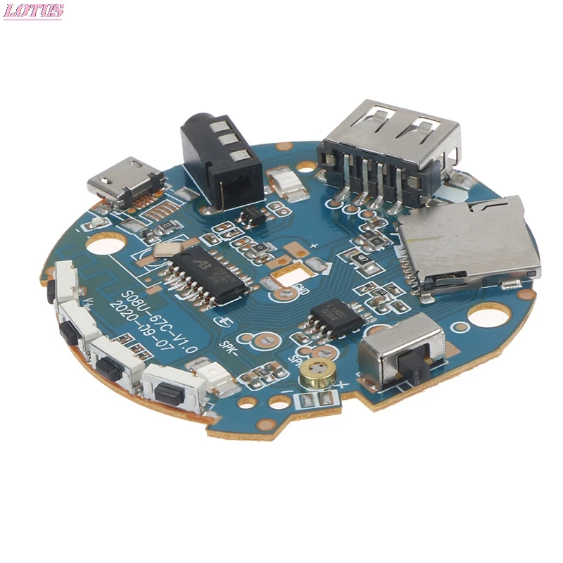3.7-5V Multifunction Bluetooth Receiver Audio Amplifier Board MP3 Decoder Bluetooth Column Board Sound Amplifier Board