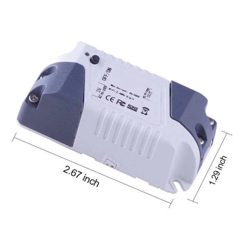 Умный переключатель, Wifi, дистанционный светильник, универсальный модуль реле, беспроводное Голосовое управление и таймер, работа с Amazon Alexa Ec