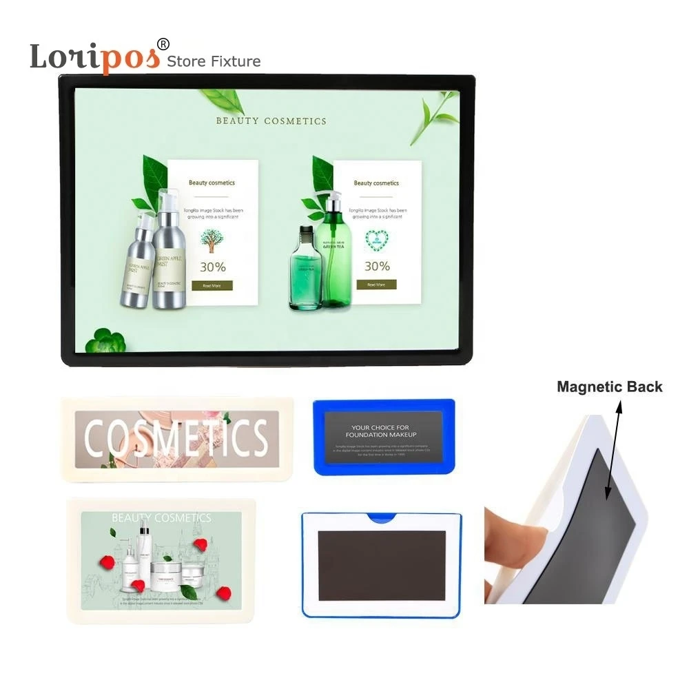 Plastic Warehouse Storage Shelf Label Tag Tab Sign Name Card Holders Soft Strong Magnetic Back Refrigerator Photo Magnet Frames