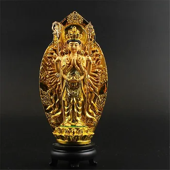 

Lucky Buddha Kwan Yin StatueThe Thousand-Hand Bodhisattva Guan Yin Figurine Buddhist Statues Sculptures Home Decor For Good Luck