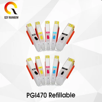 

10PCS Ink Cartridge For Canon 470 PGI470 PGI-470 For Canon PIXMA MG5740 MG6840 MG6840 MG 5740 TS5040 Printer Ink