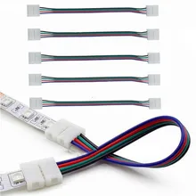 

5x 5050 RGB Light Strip Cable 10mm Wide Soft Bar Bar Solder Double Head LED Colorful Light Strip Pair Wiring Light Strips