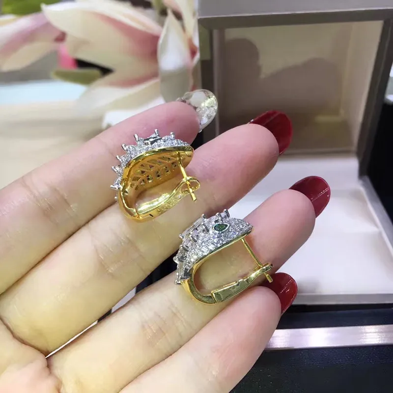 cp115 Luxury Designer Fashion 925 Sterling Silver Jewelry zirconia shinning for lady women,cute&sweet ag 2