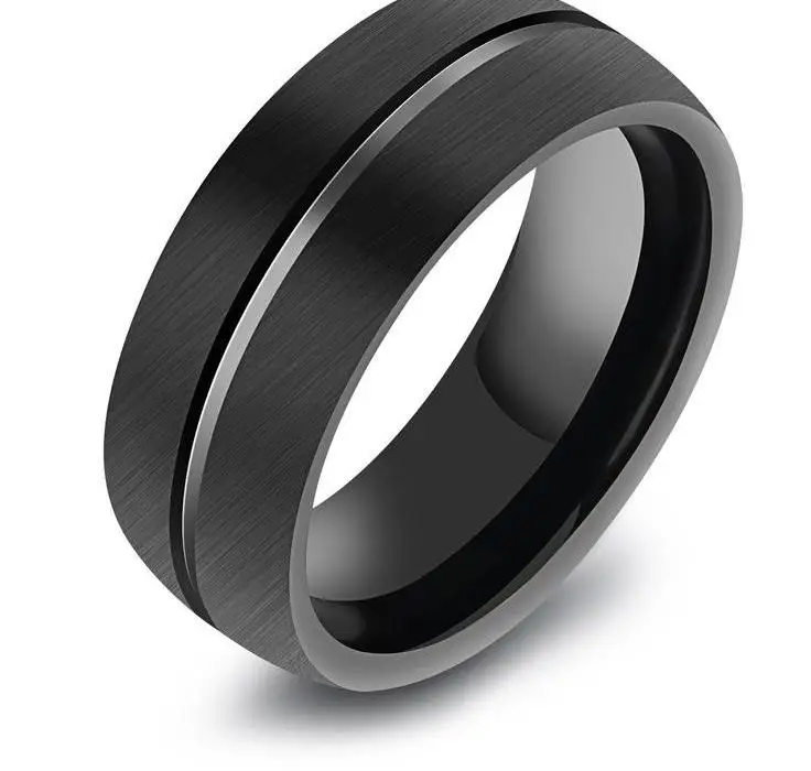 Retro Tungsten Steel Finger Ring Korean Men's Wj246 | Украшения и аксессуары
