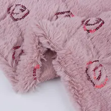 Модные волосы пятно бархат вышитые вафельные губы одежда шарф Подушка обувь домашняя ткань искусственный мех 160*180 см/шт