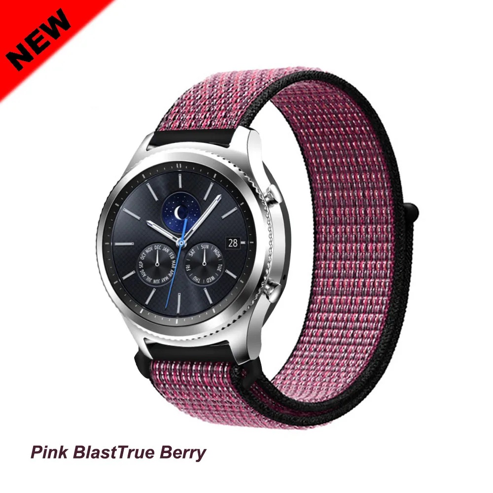 Gear s3 Frontier ремешок для samsung Galaxy watch 46 мм активный 2 42 мм amazfit ремешок Bip 20 мм 22 мм ремешок для часов huawei watch gt ремешок - Цвет ремешка: Pink Blast 50
