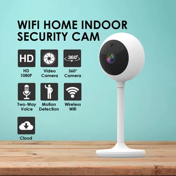 

1080P Home Security IP Camera Two Way Audio Wireless Mini Camcorder Night Vision CCTV WiFi Indoor Camera Recorder Baby Monitor