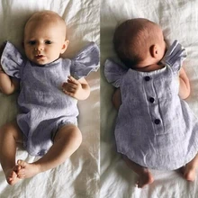 Осень-зима, ползунки с оборками в Вертикальную Полоску для новорожденных, комбинезон, летняя одежда для маленьких мальчиков, комплекты детской одежды