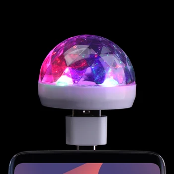 

Mini Disco Light USB LED Voice Control Luminous Balls Bar Ballroom Flash Neon Lights Home Party Glowing Valentine's Day Gifts