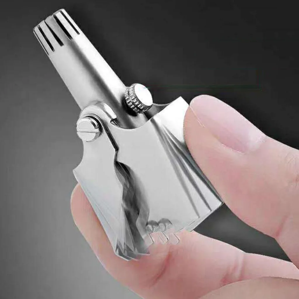 Stainless Steel Manual Nose Hair Trimmer Scissors Professional Nasal Hair Remover Clipper Cutter Nose Ear Hair Trimmer Shaver