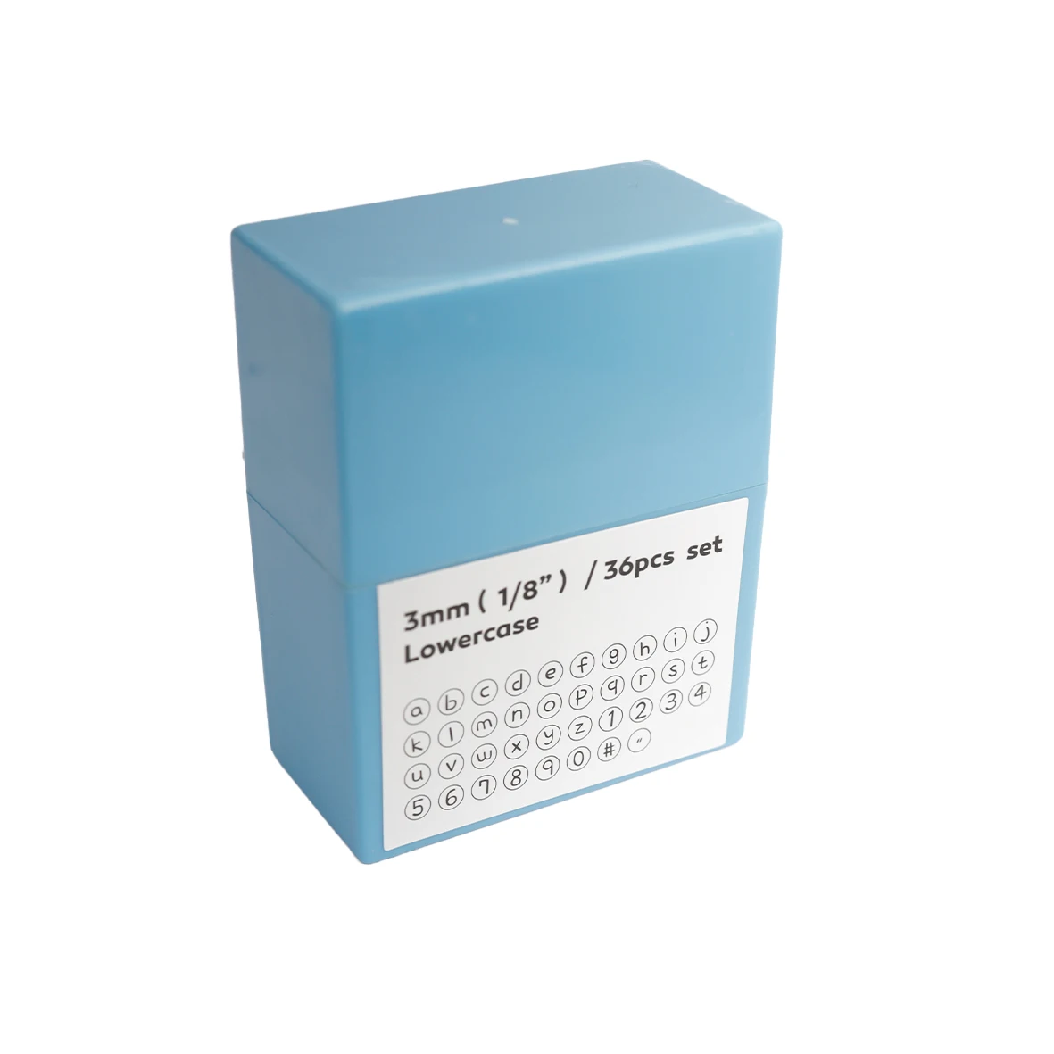 DIY 금속 스탬핑 키트 번호 및 문자 스탬프 세트 (a-z, 0-9, , ) 쥬얼리 스탬핑 키트 1/8 (3mm), 36 개
