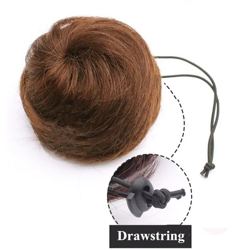 Drawstring Chignons Ponytail Hair Extensions Bun Updo Hairpiece