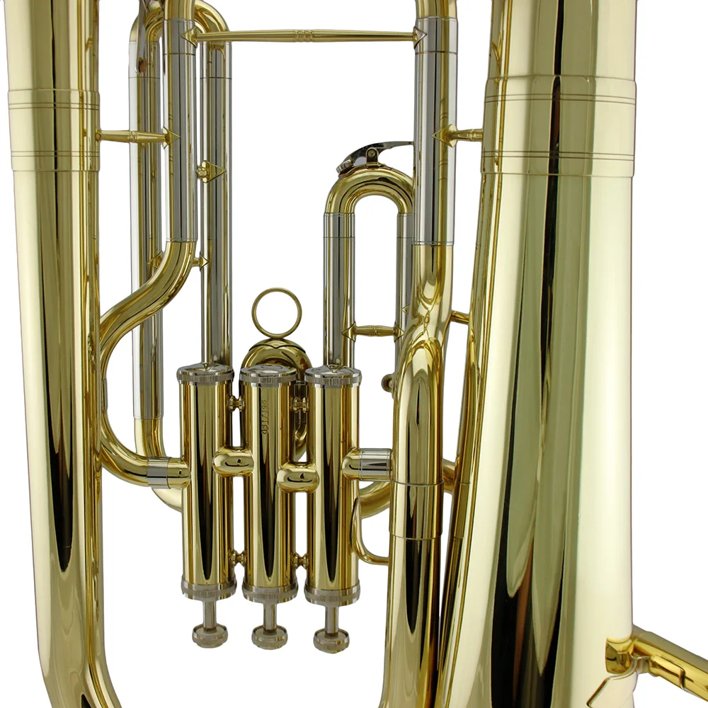 Золотая Лаковая фосфорная медная свинцовая труба Мельхиор тюнинговая труба эуфония 3 поршня