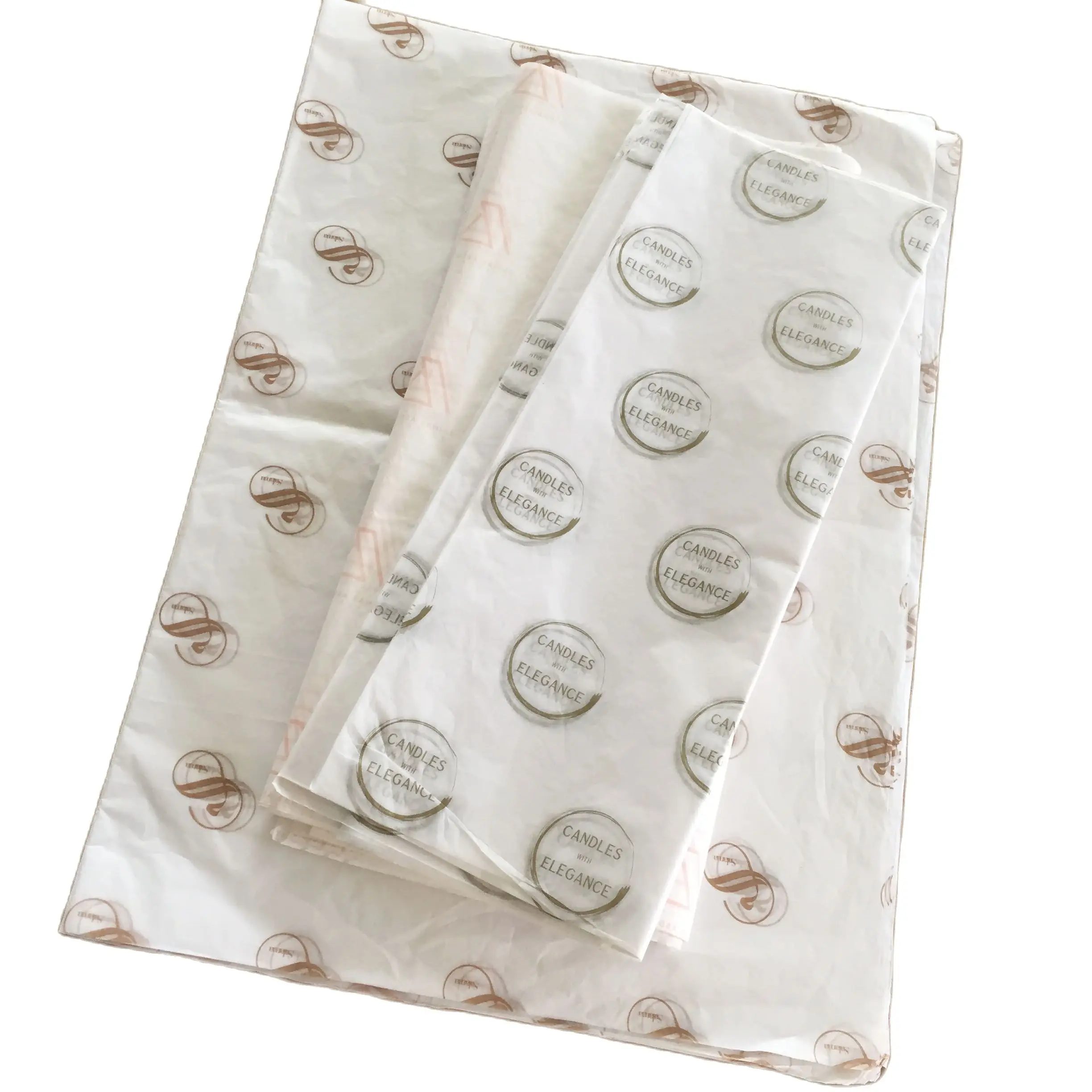 לוגו מותאם אישית מודפס אקו ידידותי גלישת רקמות נייר למתנה בגדי נעלי אריזה שקוף נייר