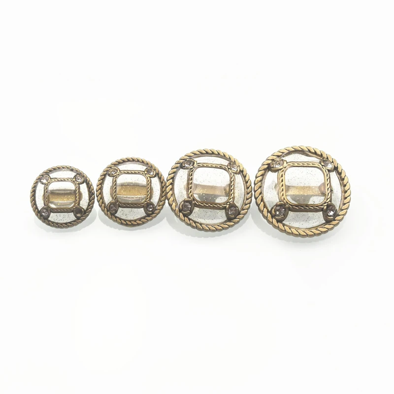 50 Pieces 18 28mm Square Metal High Foot Drill Buttons Retro Paint Wipe Button C Style Exquisite Noble Air Coat Metal Button Buttons Aliexpress