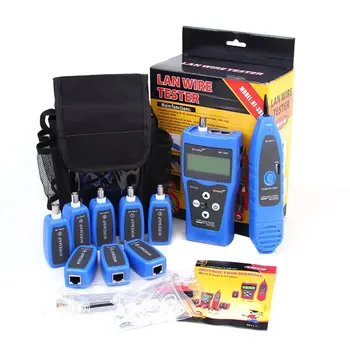 

NOYAFA NF-388 English Version Multi-functional Network Cable Tester Remote Cable Tracker RJ45 RJ11 LAN Tester LCD Display Bule
