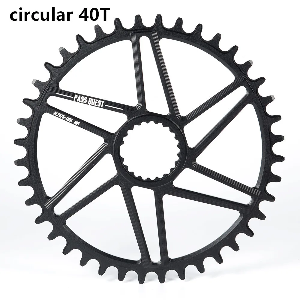 BLACKcircular40T Прямое Крепление передняя Звездочка 32/34/36/38/40 т MTB узкая широкая цепь из колец цепь велосипедная Звездочка для deore xt M7100 M8100 M9100 SHIMANO 12S диаметра окружности болтов - Цвет: BLACKcircular40T