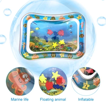 

Baby Kids Water Play Mat Toys Inflatable thicken PVC infant Tummy Time Playmat Toddler Activity Play Center water mat for babies