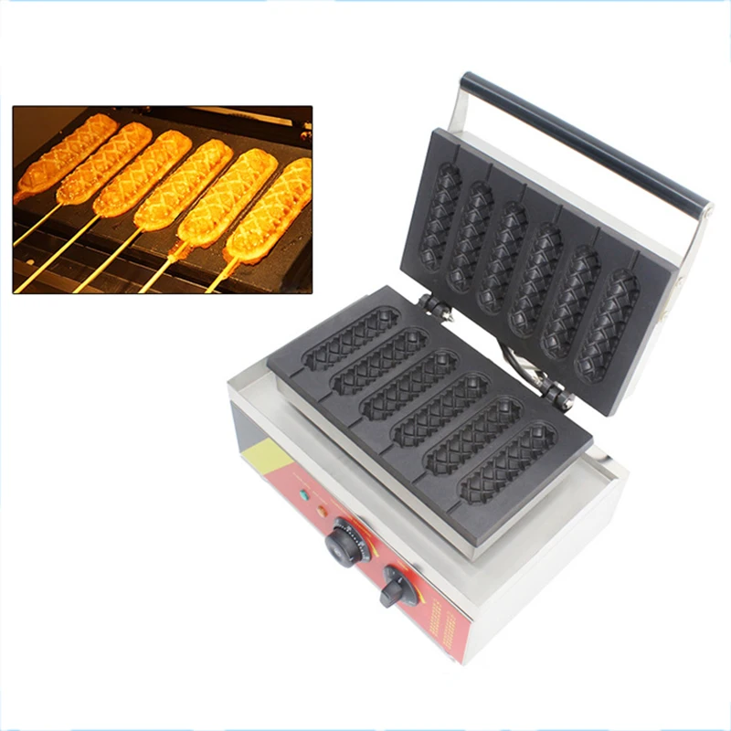 

ITOP Electric Waffle Maker French Hot Dog Machine Non-stick Teflon Material Muffin Hot Dog Machine 110-240V Baking Oven
