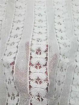 

skin Friendly 2020superior quality soft Drunk Butterfly lace latest African Guipure cord Lace Fabric For Evening party Dresses