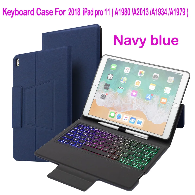 For ipad pro 11 Чехол-клавиатура для ipad pro 10,5 чехол для ipad air 3 чехол для ipad 10,2 Bluetooth чехол-клавиатура для ipad pro 12,9 - Цвет: For ipad pro 11