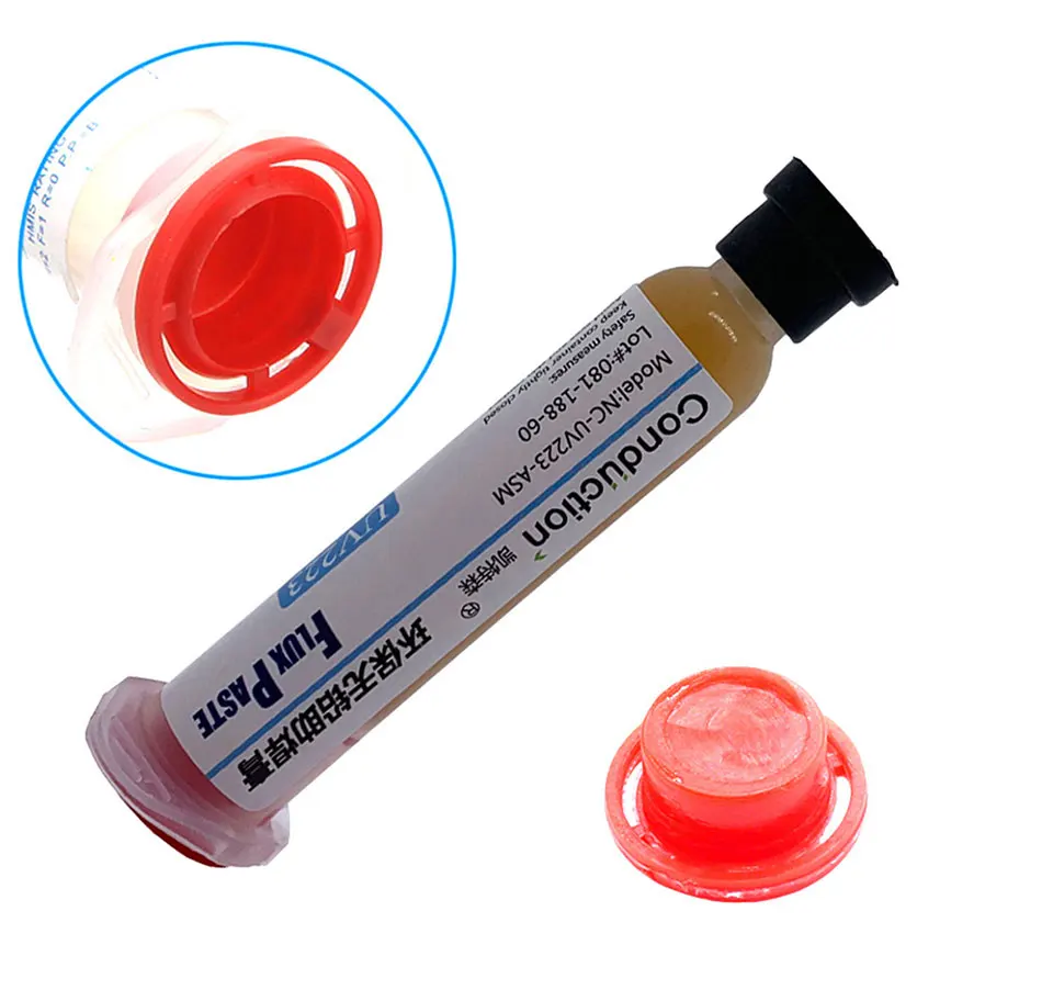 10/5pcs No-Clean SMD PCB Soldering Paste Flux RMA-223 Welding Flux forChips Computer Mobile Phone Soldering BGA SMD PGA PCB repa solder paste syringe