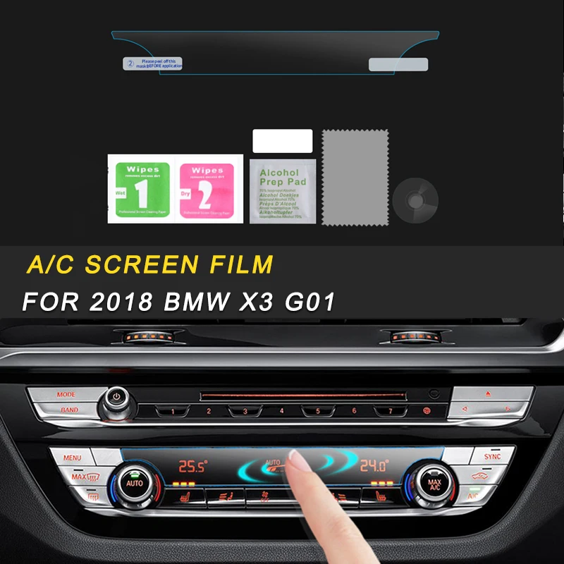 

Car A/C Air Panel Monitor Screen Protector Film Cover Trim Stickers Interior Accessories for 2018 BMW X3 G01 X4 G02 Auto
