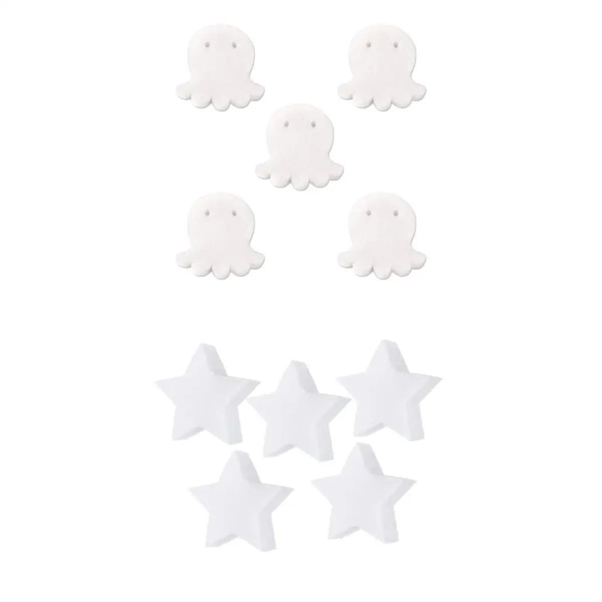 Pack of 10 Scumbug Oil-Absorbing Sponge, Octopus Star Shaped Sponges for Swimming Pools, Hot Tubs & Spas