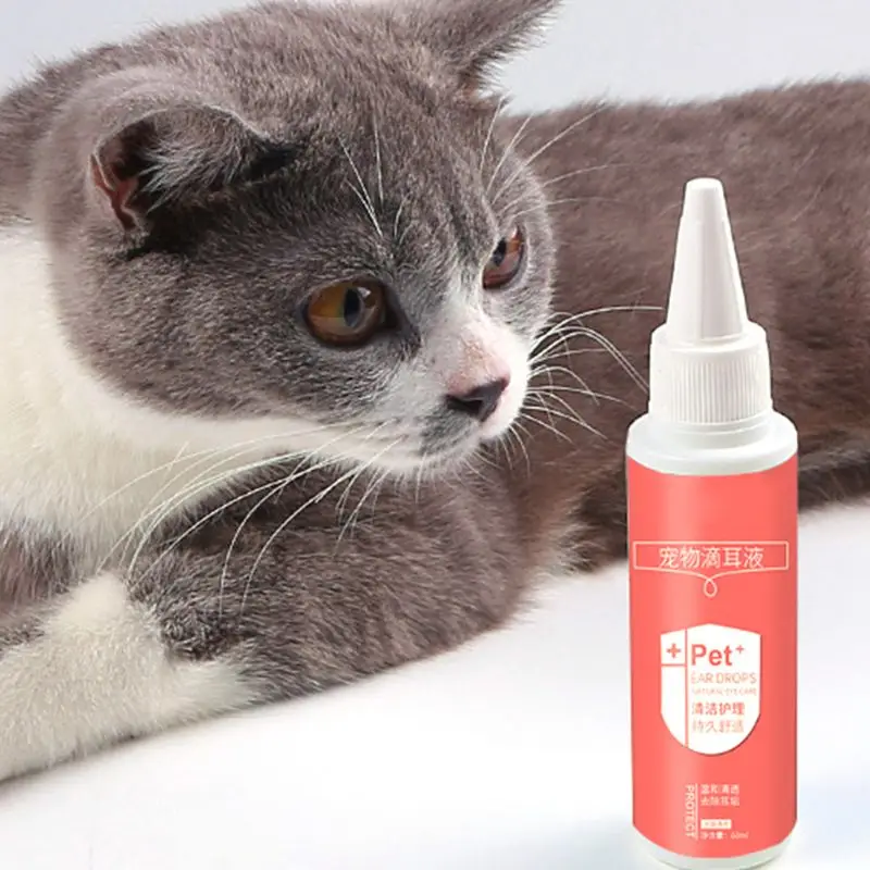 1 Bouteille 60ml Nettoyant Pour Oreilles Pour Animaux De Compagnie Chat Chien Oreille Acariens Traitement Des Infections Kit De Toilettage Aliexpress