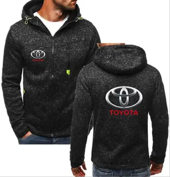 

2019 New Toyota Car Logo Print Men Hoodies Casual HipHop Harajuku Hoodie Fleece Sweatshirts zipper Jacket Man Clothing JYF