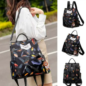 

Women Girls Oxford Cloth Backpack Anti-theft Daypack Casual Travel Shoulder Bag
