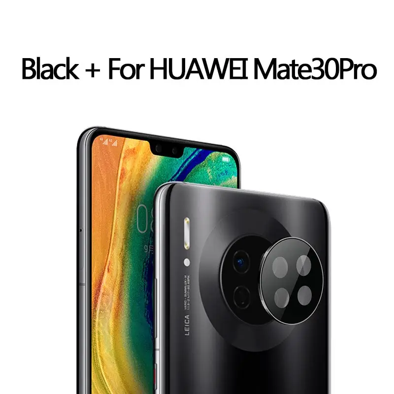 Алюминиевый металлический защитный чехол для объектива камеры huawei P30 Pro Mate30 Pro для huawei, аксессуары для задней камеры - Цвет: Black For Mate30pro