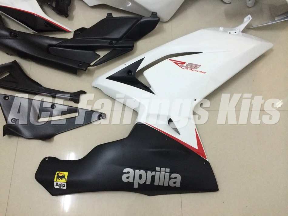 ABS литья под давлением обтекателя комплект подходит для Aprilia RS125 06 07 08 09 10 11 RS4 RSV 125 2006-2011 Обтекатели набор черный белый