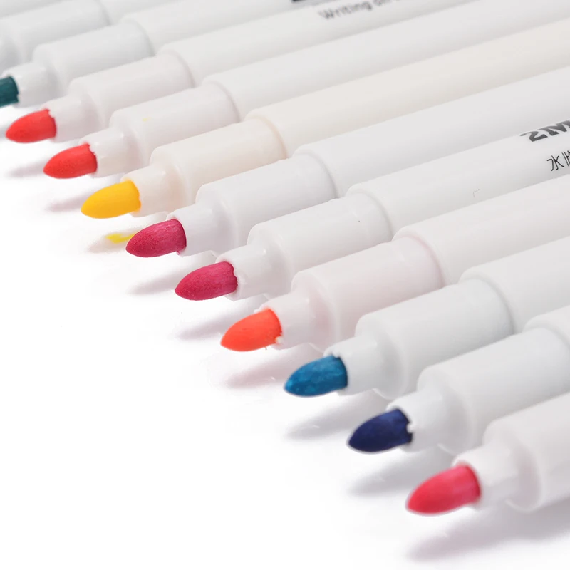 12 шт тканевые текстильные маркеры для рисования многоцветные перманентные художественные маркеры для рукоделия футболок, обуви, одежды, рукоделия, ручки, принадлежности