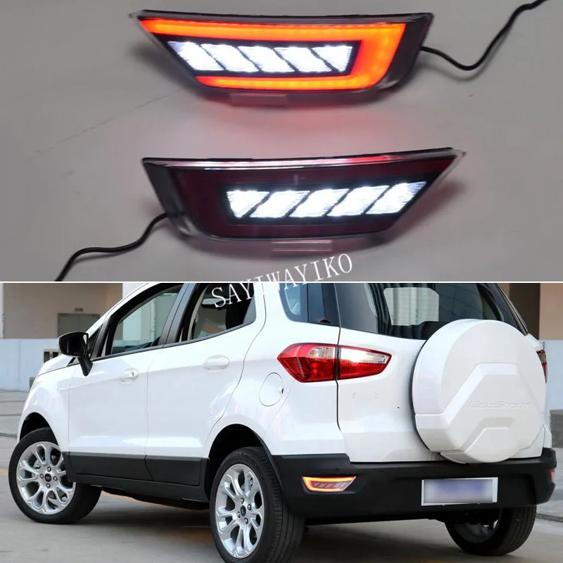 Для Ford Ecosport 2013 - 2018 2019 мульти-функциональный светодиодный задний бампер