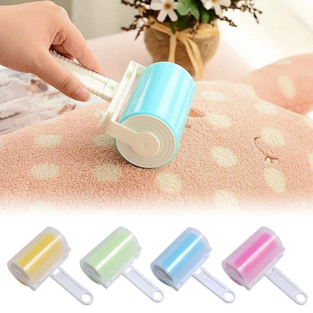 Removedor lavável escova fluff cleaner picker pegajoso rolo de fiapos  tapete poeira pet cabelo roupas reutilizáveis casa ferramenta  essencial|Rolos e lixas| - AliExpress