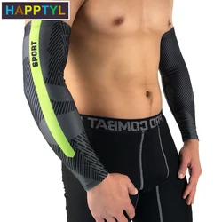 HAPPTYL 1Pair Unisex UV Protection Sleeves Arm Cooling Sleeves Ice Silk Arm Sleeves Arm Cover Sleeves for Men Women Youth