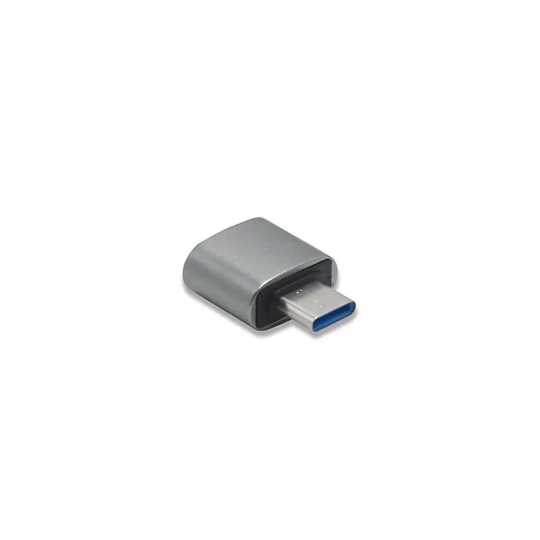 Адаптер из алюминиевого сплава type-C для USB 0,010 кг OTG серебристый, серый, золотой, синий, черный адаптер USB2.0
