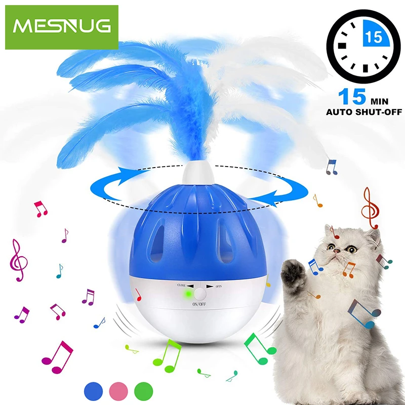 MESNUG электронная спиннинговая игрушка для кошек светодиодный светильник раздачи