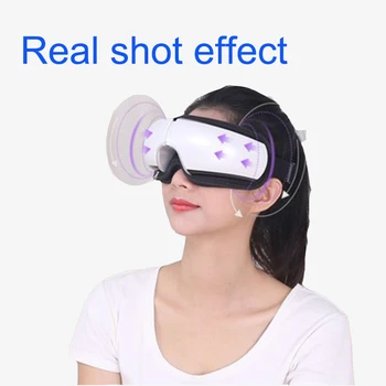 

Eye massager bluetooth Imitation acupuncture smart airbag vibration eye massager Instrument hot compress fatigue massage glasses
