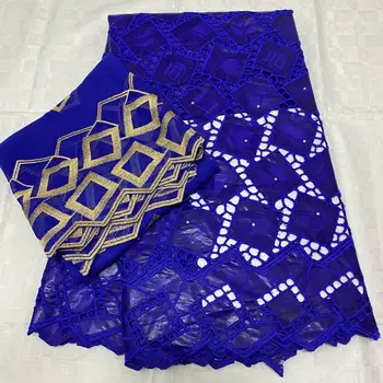 

bazin riche getzner 2020 new design cotton swiss lace fabric tissu african bazin lace with embroidery lace nigerian lace 7yards
