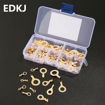 

150PCS ring cable terminal M3 4 5 6 8 10 bare terminal combination Dia Copper Circular Splice Terminal