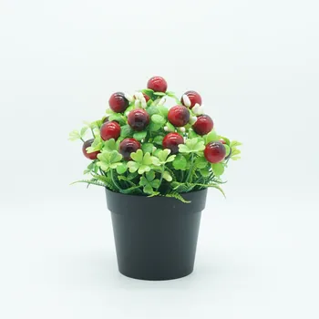 

Simulation Flower Pot New Style Fruit Bonsai Home Decorative Flower Plastic Flower Artificial Flower Imitation Flowers Set Craft