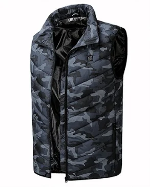 camouflage 5 цветов, мужской, женский, USB жилет с подогревом, зимний жилет с подогревом, куртка с подогревом, тактический, для охоты, туризма, рыбалки, кемпинга, теплый жилет - Цвет: camouflage