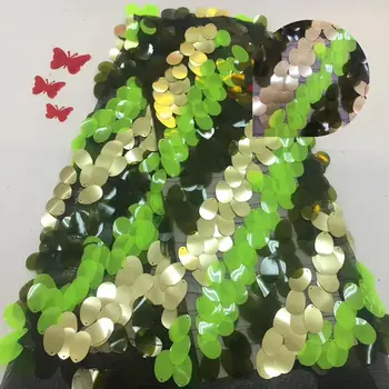 

Madison French Lace Fabric 3D Sequins fabric African Lace Fabric 2019 High Quality Lace Embroidered Fabric for Nigerian Wedding