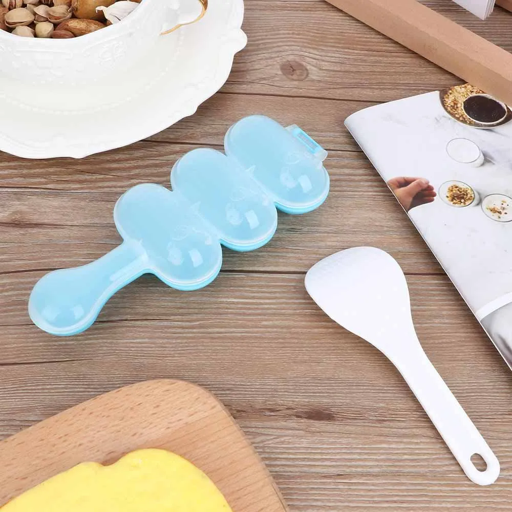 1 комплект DIY милый мини-рис и для овощных роллов плесень устройство для приготовления мясных шариков суши онигири инструмент кухня, кухонная утварь набор инструментов - Цвет: blue