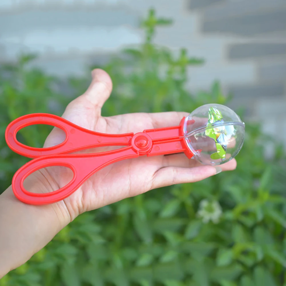 Bug Insect Catcher Scissors Tongs Tweezers Scooper Clamp Kids Toy Cleaning Tool For Biological outdoor adventure game toys 4